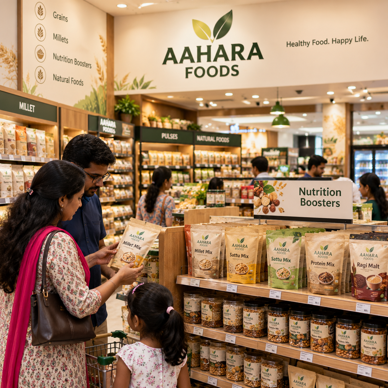 Aahara Foods Nutrition Store Aisle