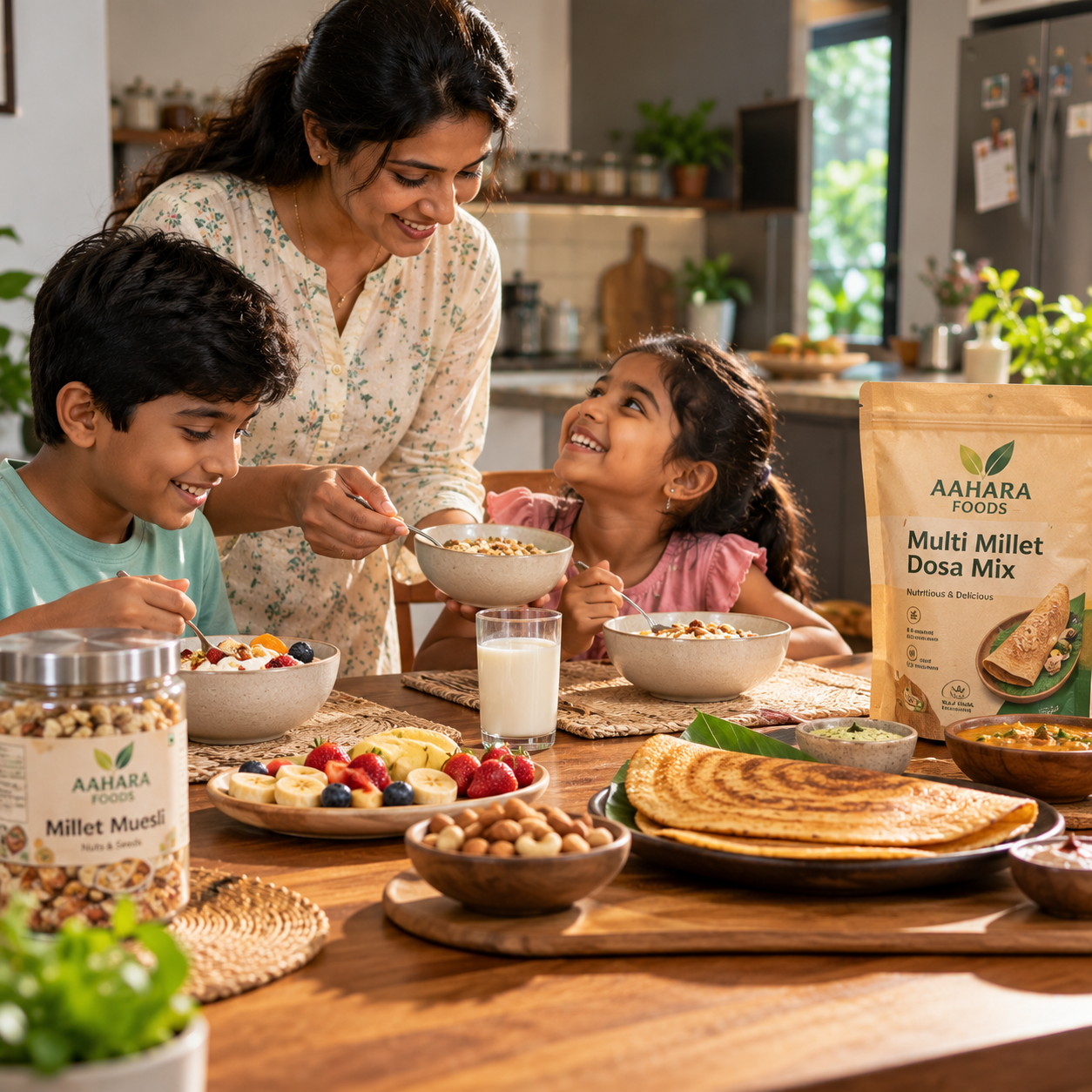 Wholesome Family Breakfast with Aahara Foods
